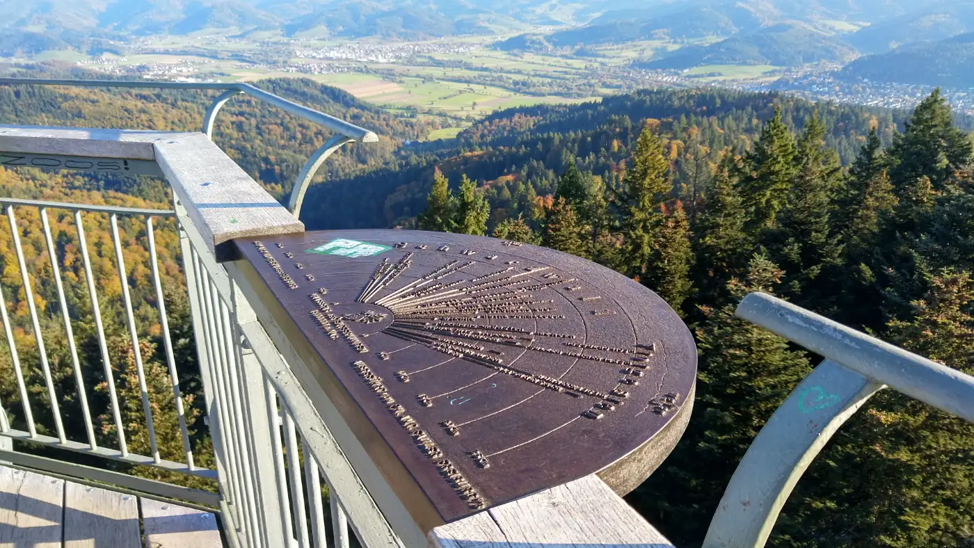 Bildtitel: Aussicht vom Rosskopf Aussichtsturm
