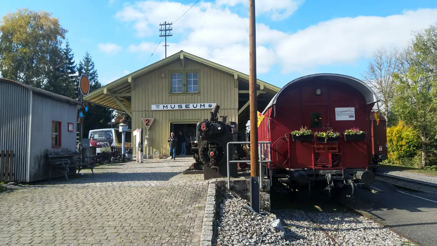 Bildtitel: Bahnhof Blumberg-Zollhaus, Museum der Sauschwänzlebahn