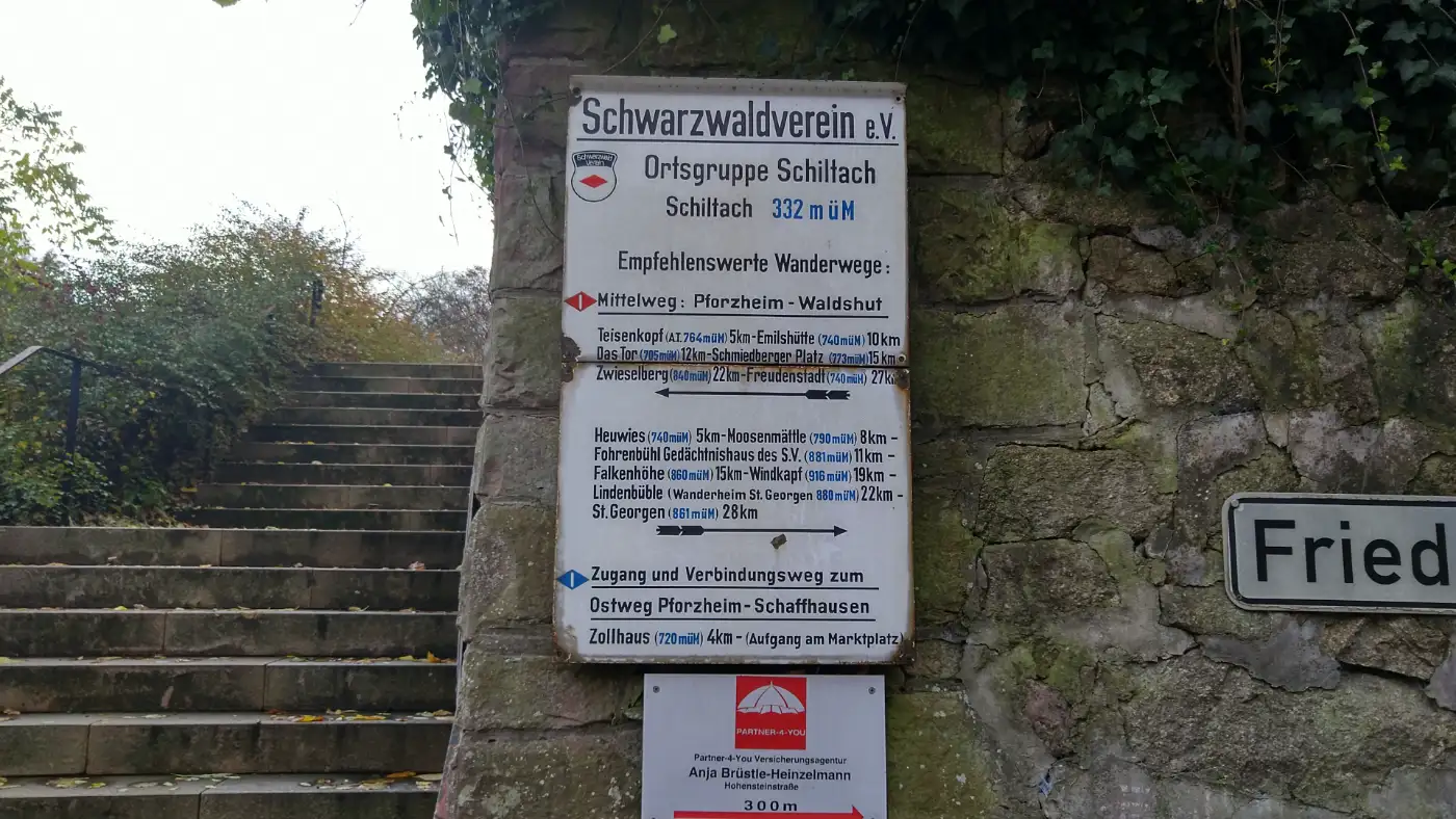 Bildtitel: empfehlenswerte Wanderwege - Mittelweg Etappe 5: Schiltach - St. Georgen