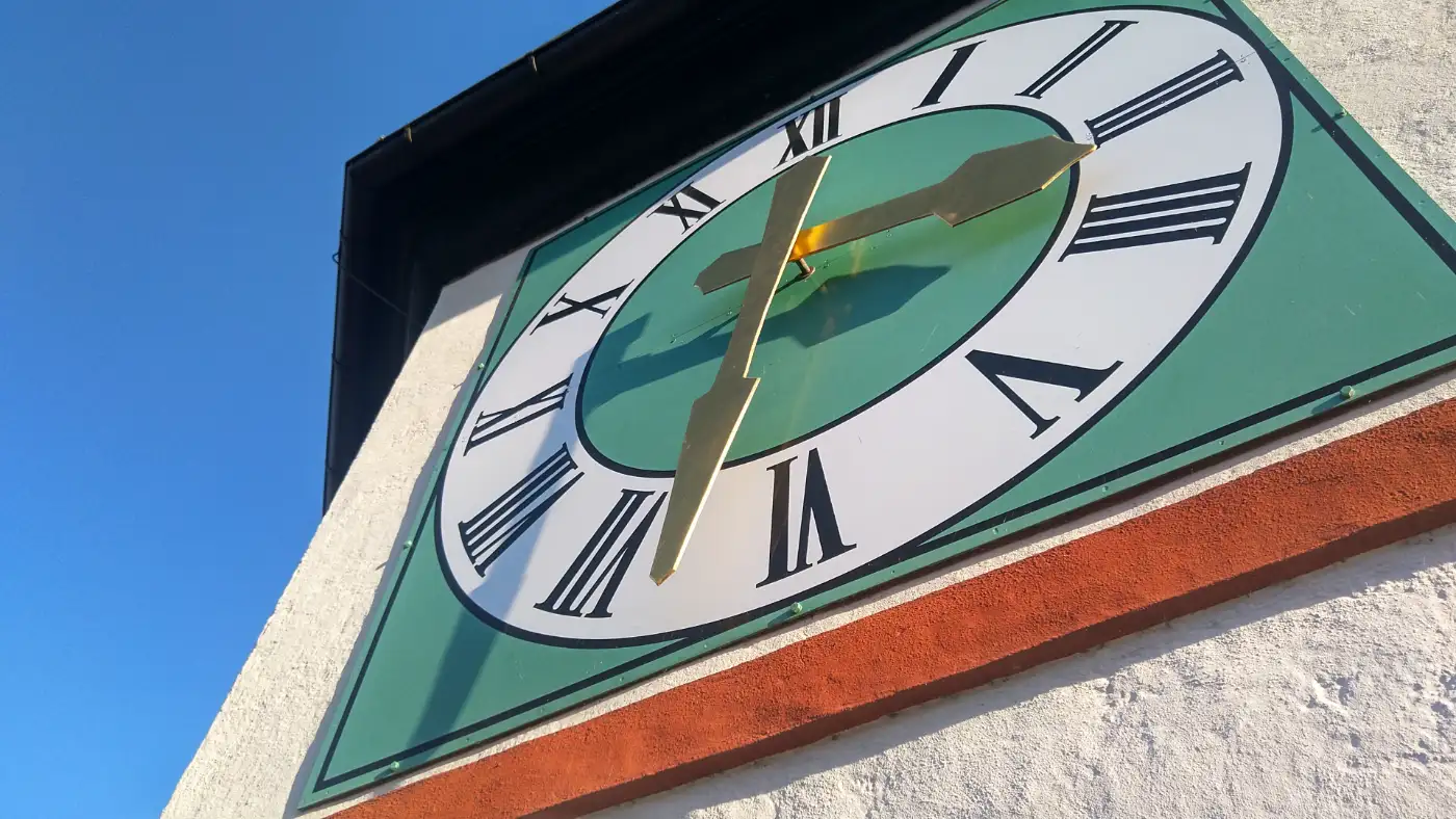 Bildtitel: Kirchturmuhr - Römerturm in Haigerloch