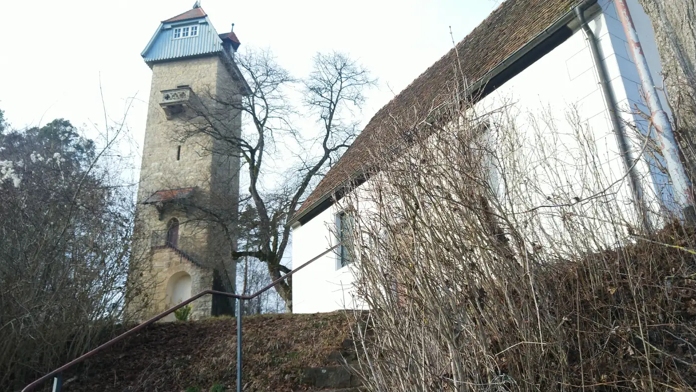 Bildtitel: Ottilienkapelle mit dem Schütteturm in Horb