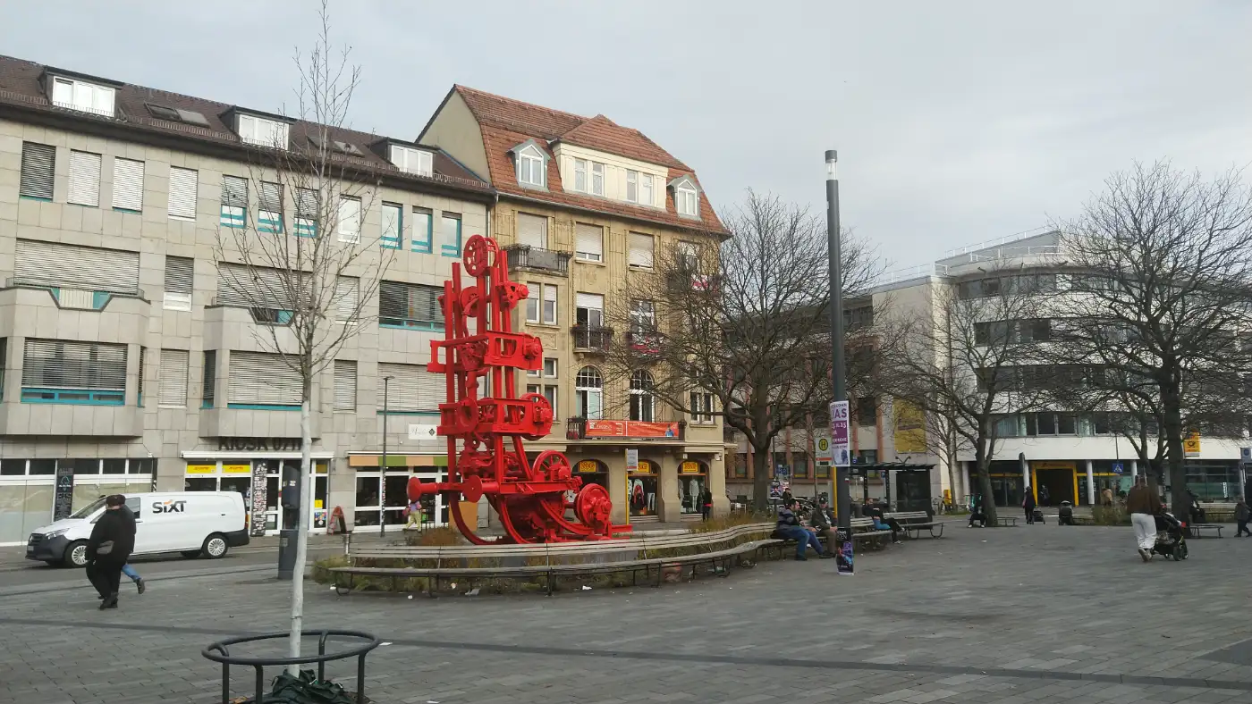 Bildtitel: Bad Cannstatt Bahnhofsplatz