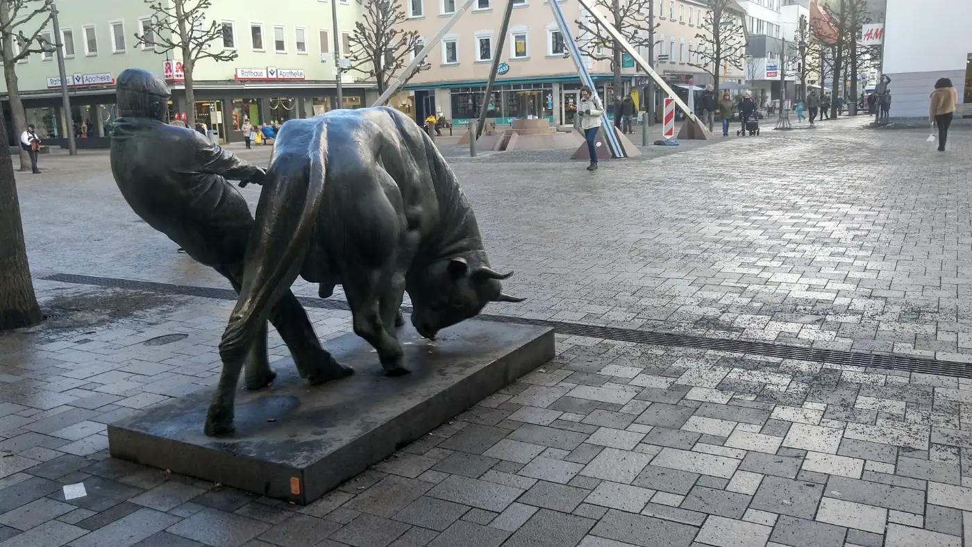 Bildtitel: Stier und Mann - K. H. Seemann