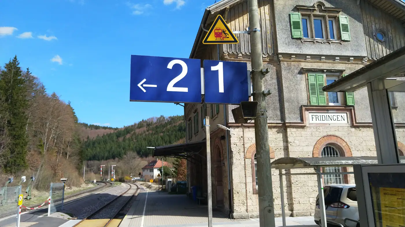 Bildtitel: Bahnhof in Fridingen
