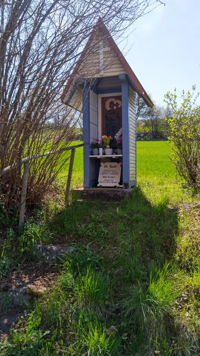 Bildtitel: Bildstock des hl. Joseph bei der Riederbachbrücke