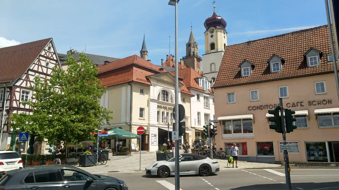 Bildtitel: Sigmaringen mit Kirche St. Johann