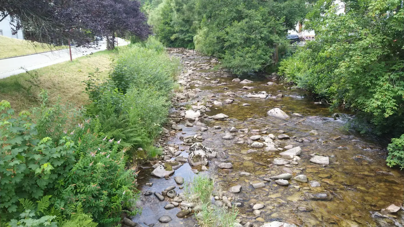 Bildtitel: die Schönmünz - zweitgrößter Nebenfluss der Murg