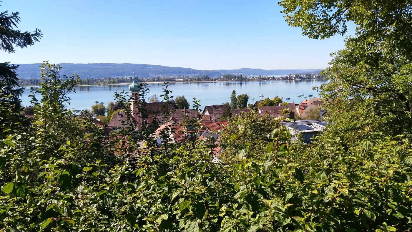Bildtitel: Blick auf Allensbach vom Höhrenberg