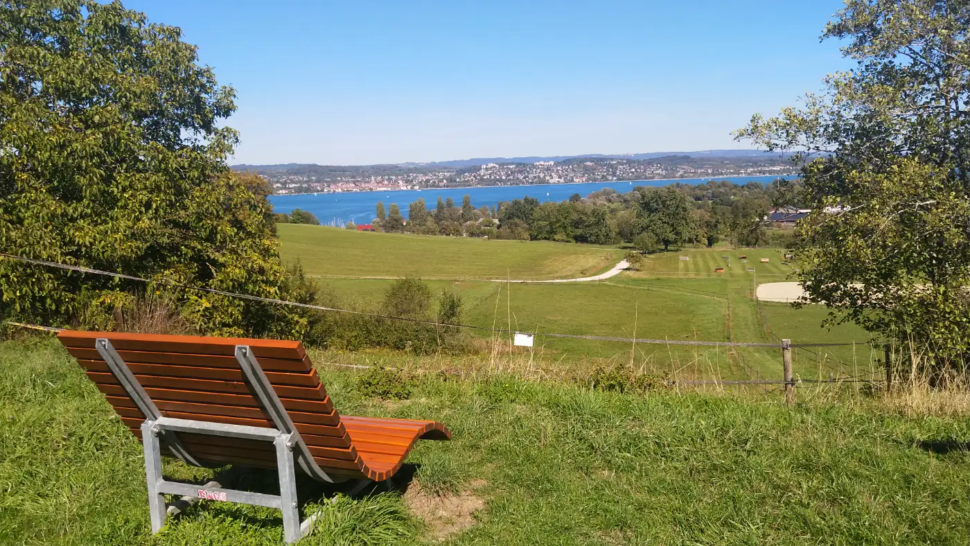 Bildtitel: Aussichtspunkt auf dem Bodanrück bei Konstanz-Wallhausen